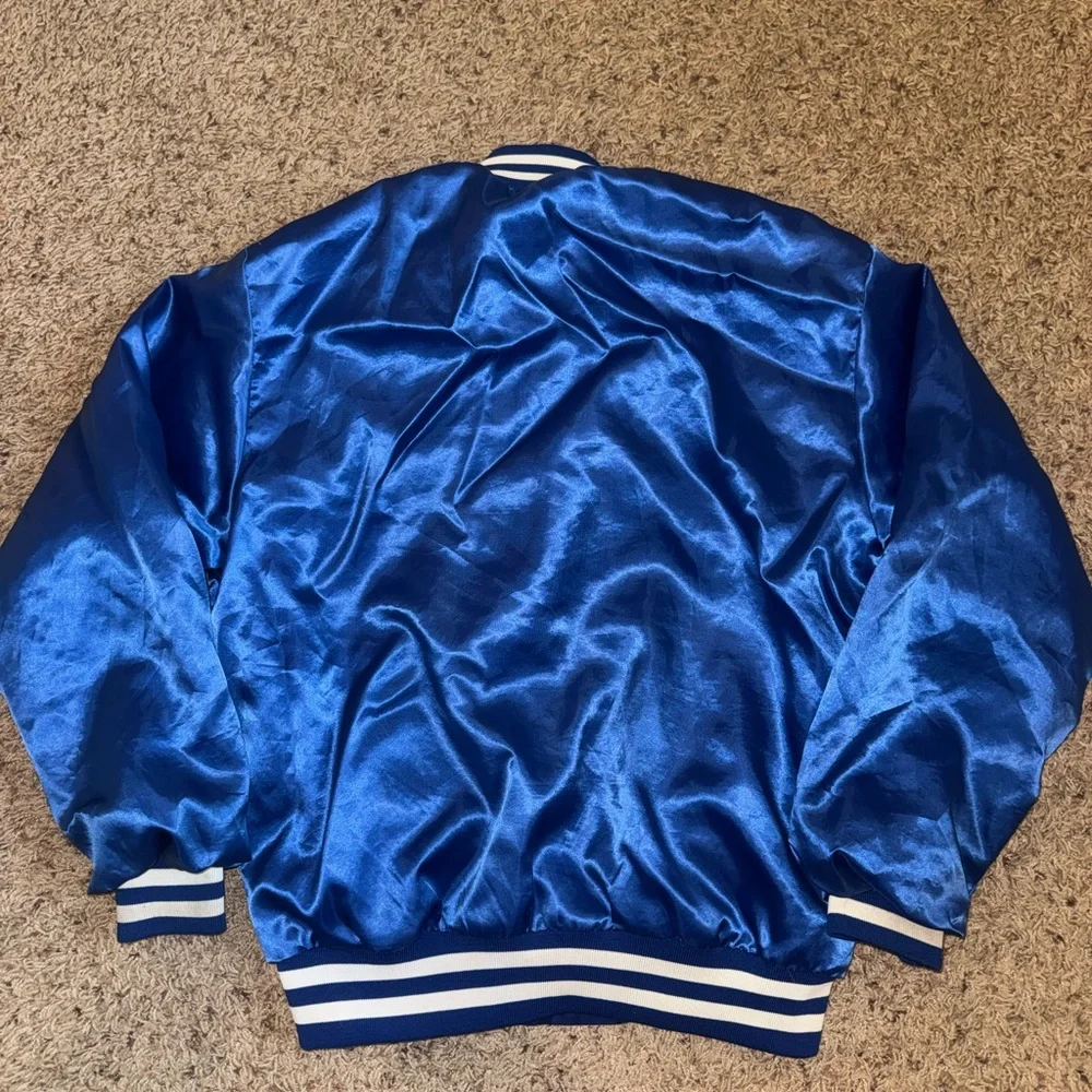 Vintage Swingster Beck Arnley World Parts Blue Bomber Jacket Men’s size Medium